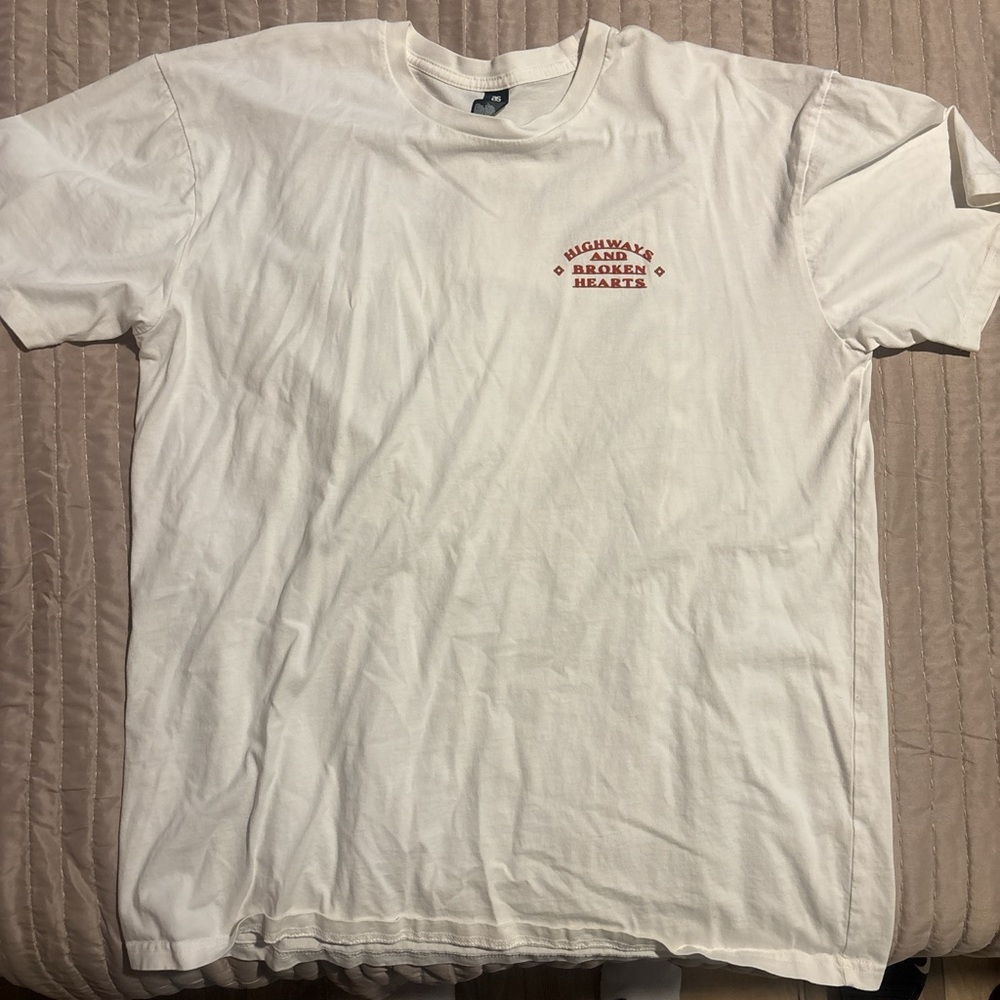 Staple White Tee with Red Graphic